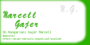 marcell gajer business card